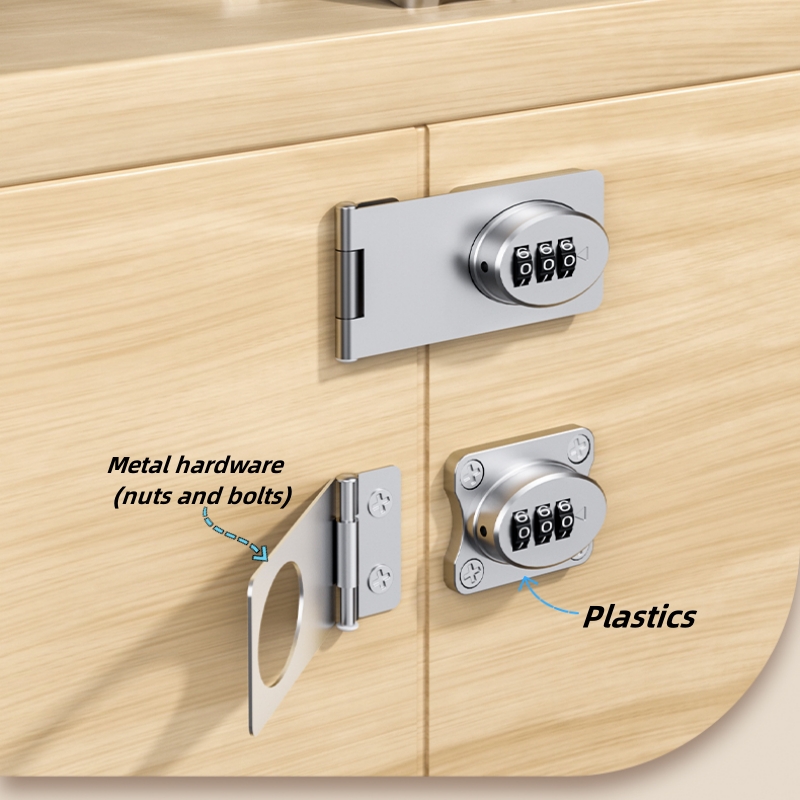 Smart Garden Door Lock - Cerraduras con contraseña mecánica, pestillo deslizante