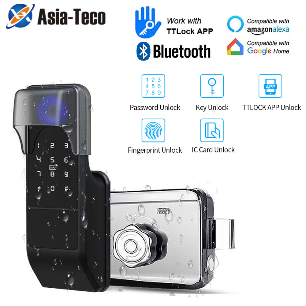 Smart Garden Door Lock - Cerradura de puerta inteligente con huella