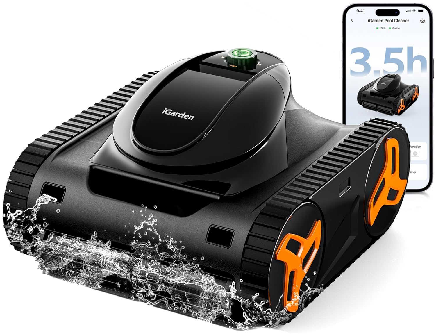 Smart Garden Usa - Limpiador Robótico de Piscinas Serie KN,
