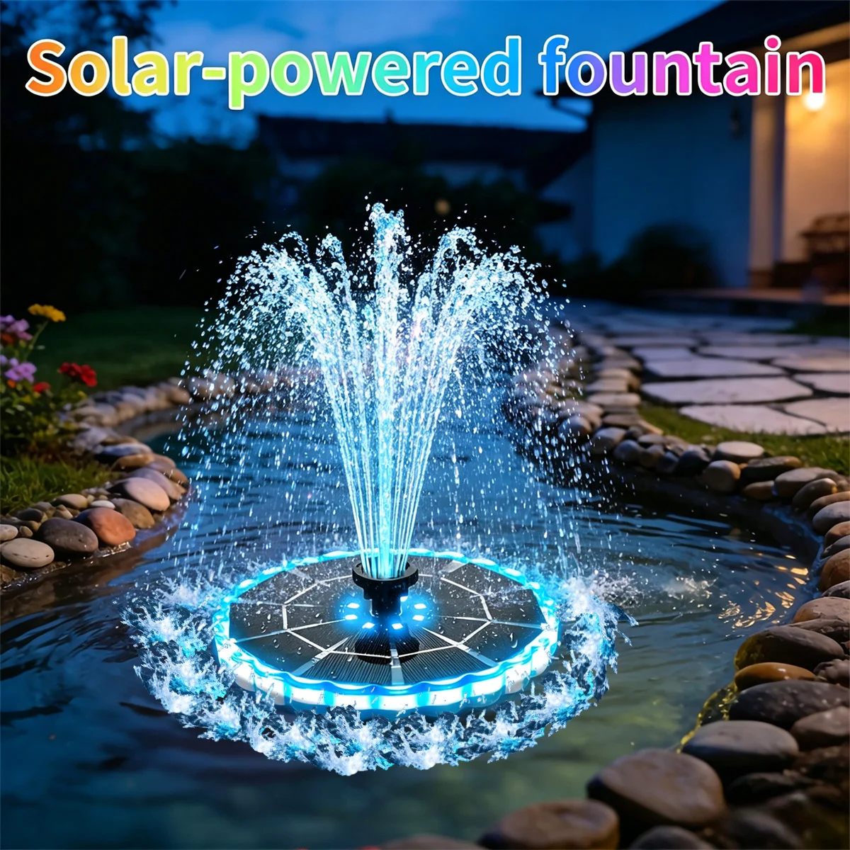 Smart Garden Lighting System - Fuente Solar de 3.5W para Jardín,