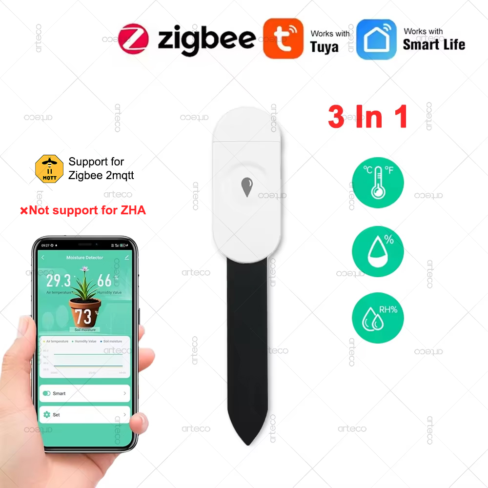 Smart Garden Zigbee - Tuya Zigbee-Detector inteligente de temperatura y