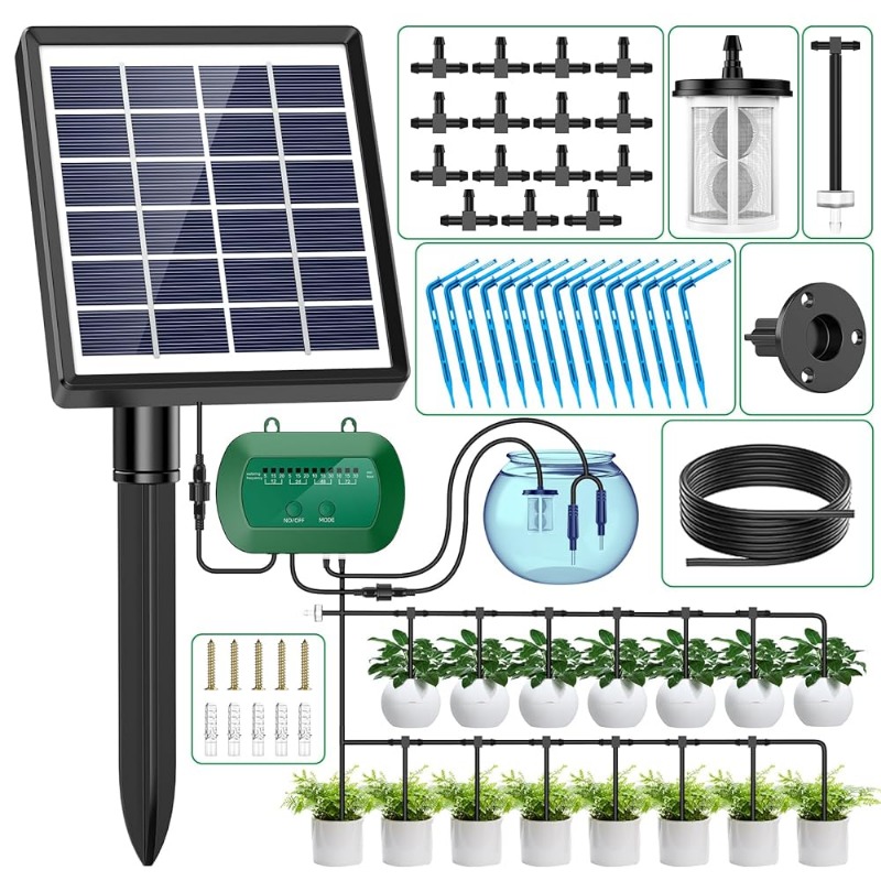 Smart Garden Water - Kit de riego Solar inteligente, 6V,