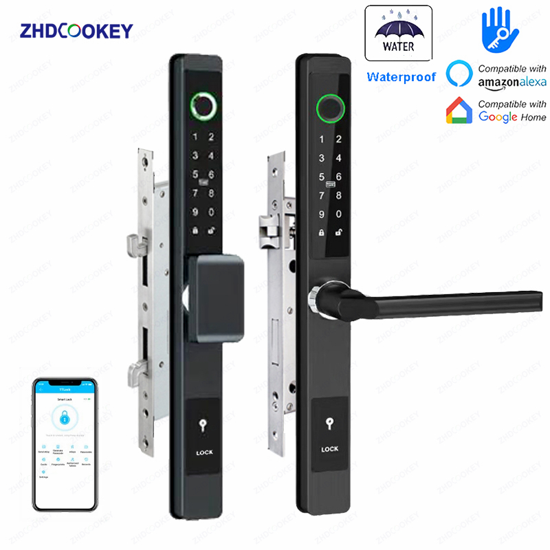 Smart Garden Door Lock - ZHDCOOKEY Cerradura Digital Biométrica para Puerta,