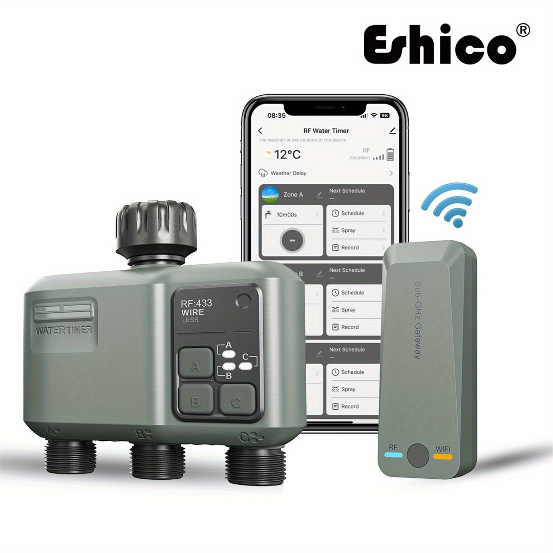Smart Garden Zone - Temporizador de aspersor inteligente Eshico: sistema