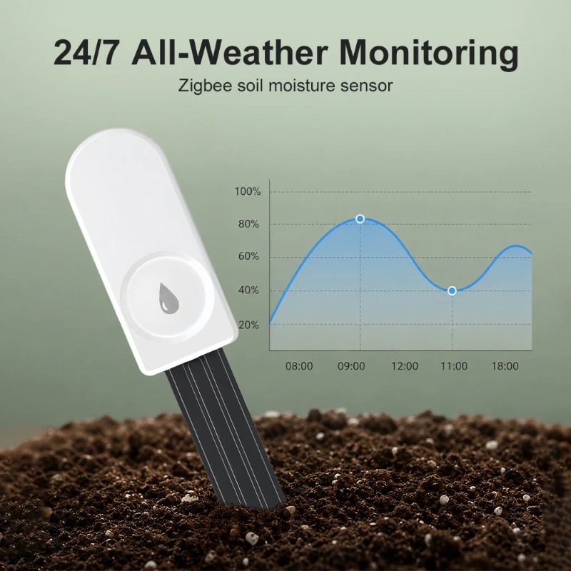 Medidor de Humedad del Suelo Z - Smart Garden Zigbee reseña y precio