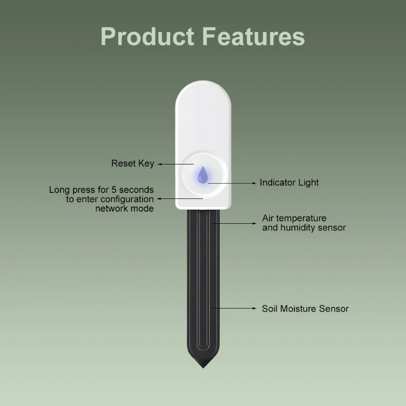 Medidor de Humedad del Suelo Z - Smart Garden Zigbee reseña y precio