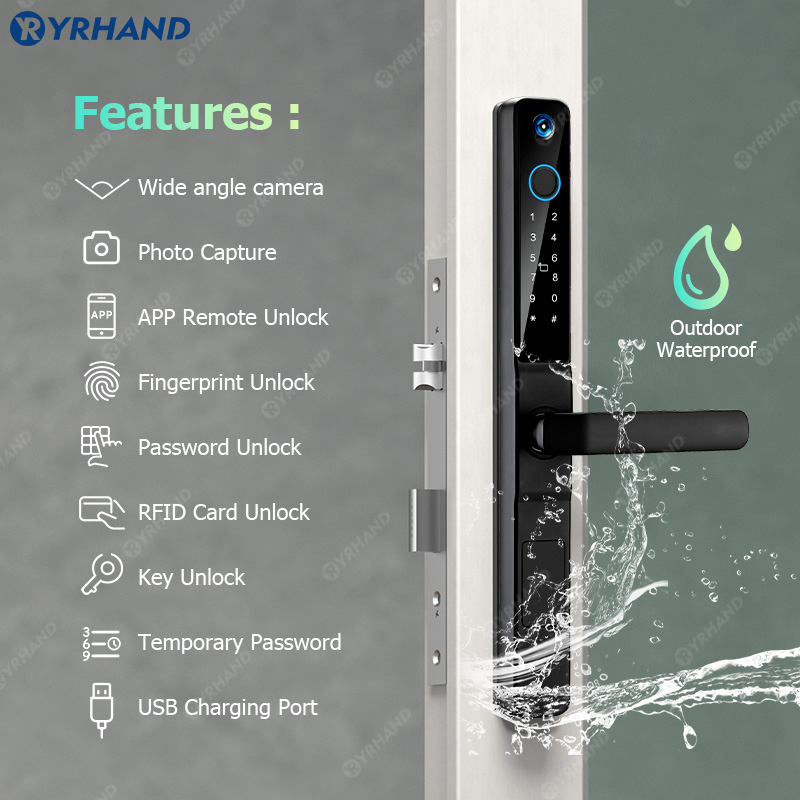 YRHAND IP66 ojo de gato sin ll - Smart Garden Door Lock reseña y precio