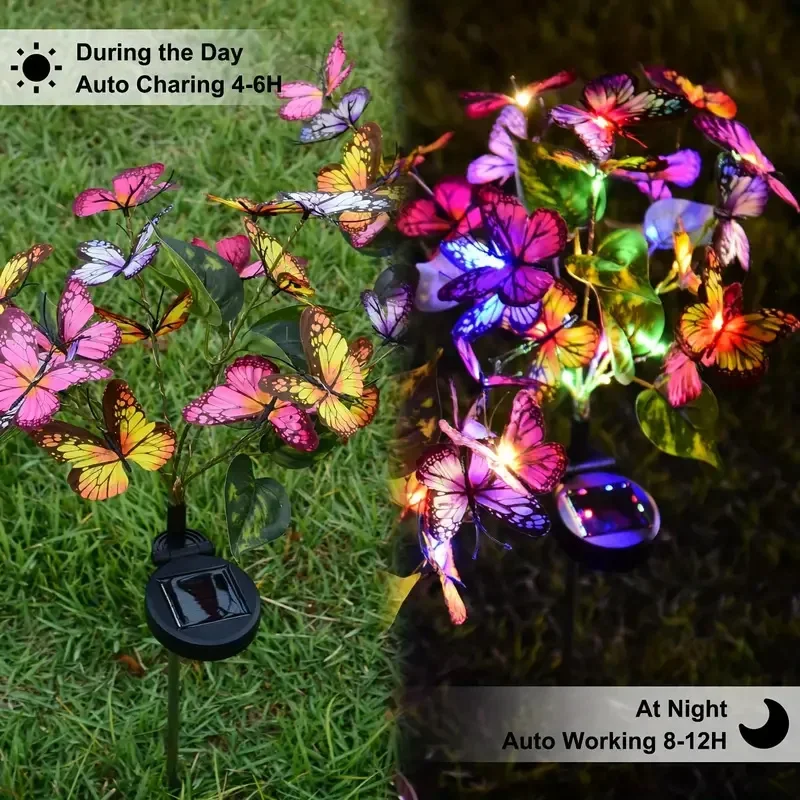 Luces LED solares de mariposa  - Smart Garden Lighting System reseña y precio