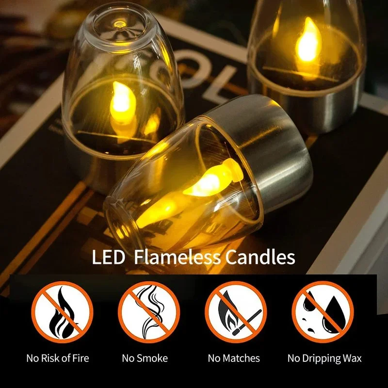 Velas sin llama alimentadas po - Smart Garden Lighting System reseña y precio