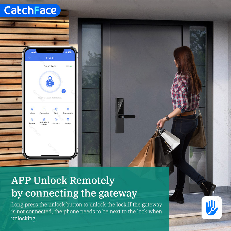 Cerradura de puerta con huella - Smart Garden Door Lock reseña y precio