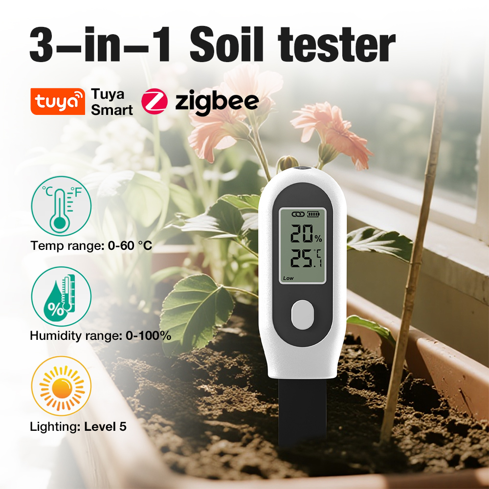 Medidor de Suelo 3 en 1 Zigbee - Smart Garden Zigbee reseña y precio