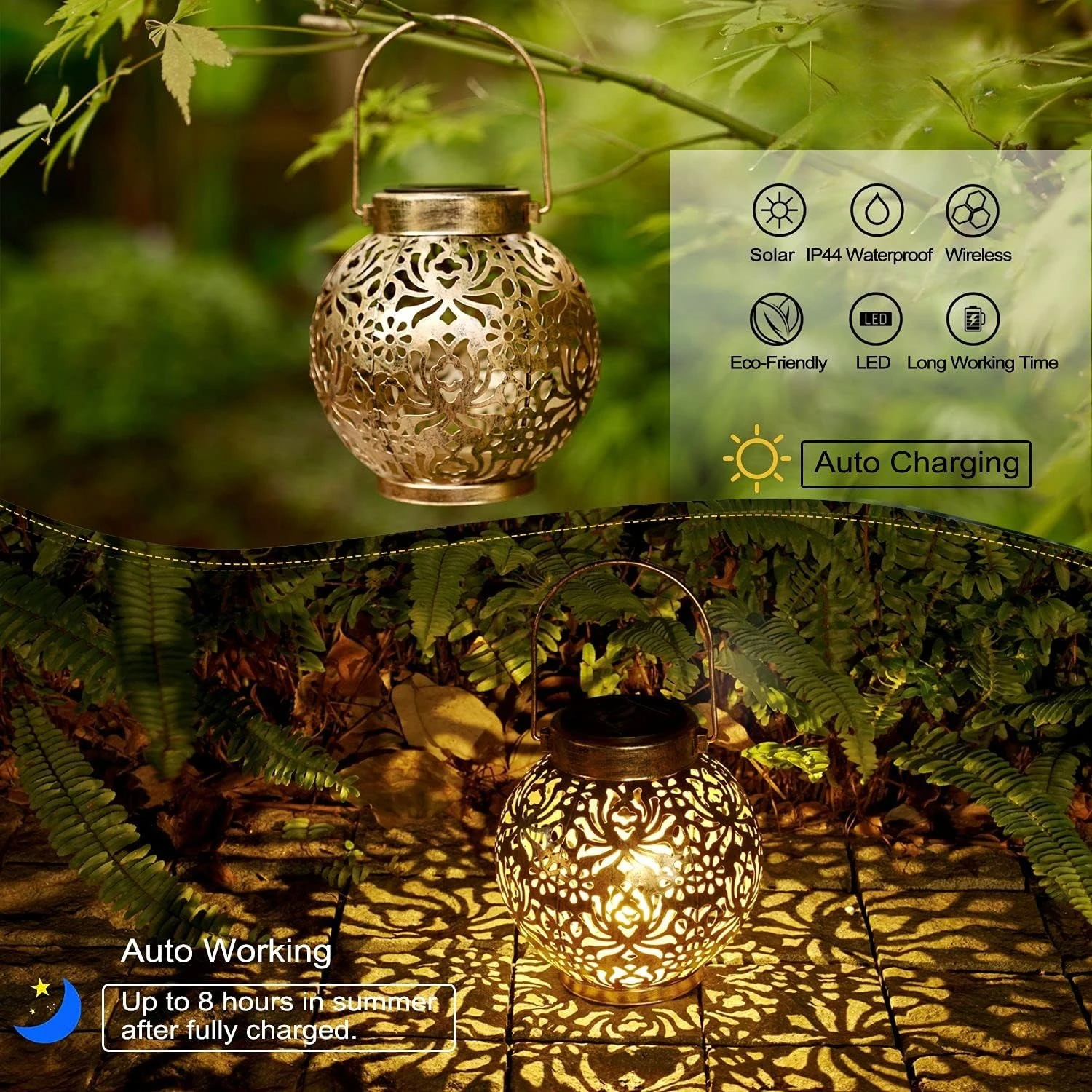 1-6 Lámparas Solares Marroquíe - Smart Garden Lighting System reseña y precio