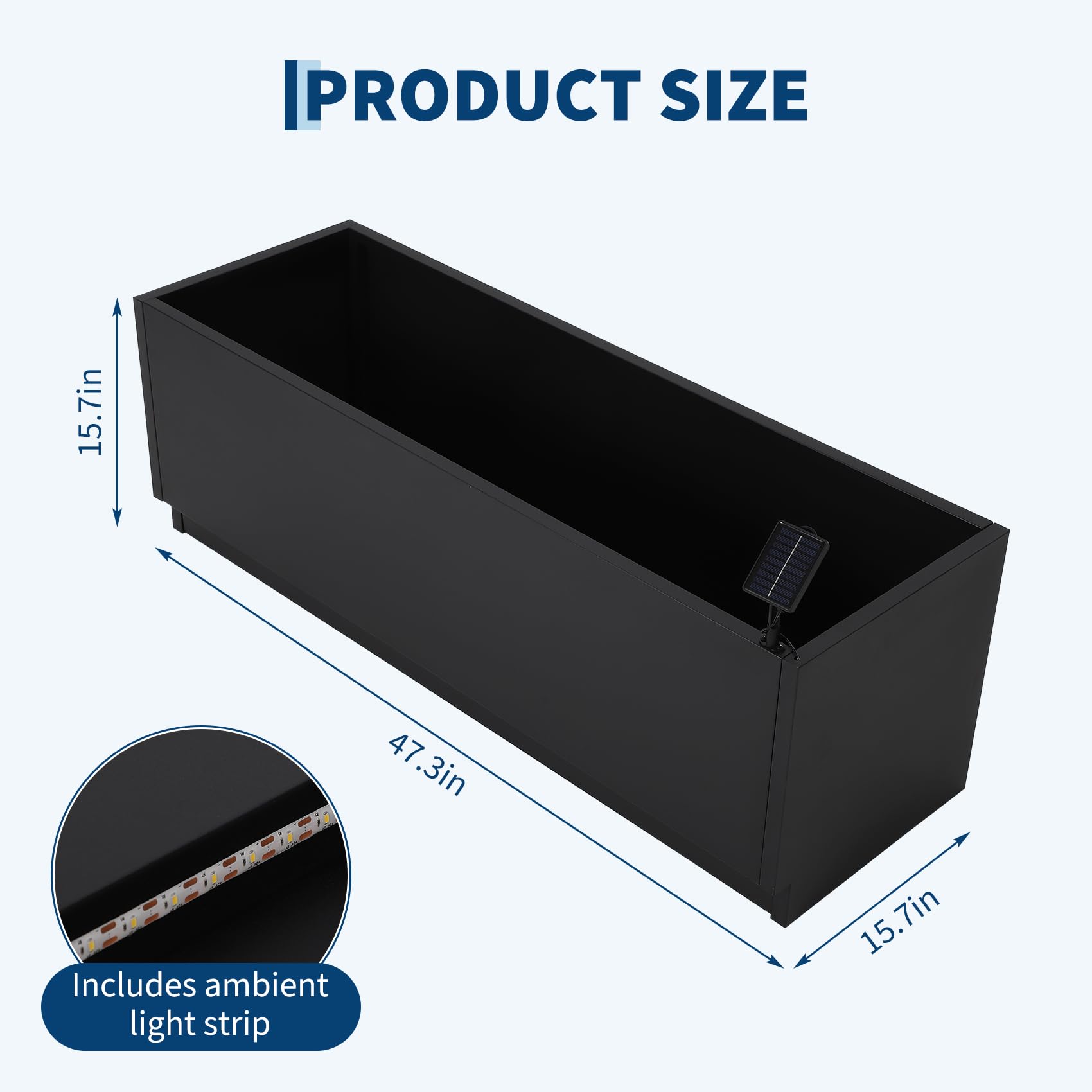 Jardinera Metálica LED de 47x1 - Smart Garden Box reseña y precio