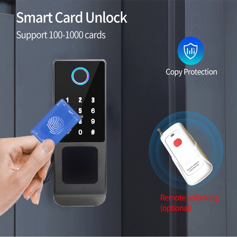 Cerradura de puerta con huella - Smart Garden Door Lock reseña y precio