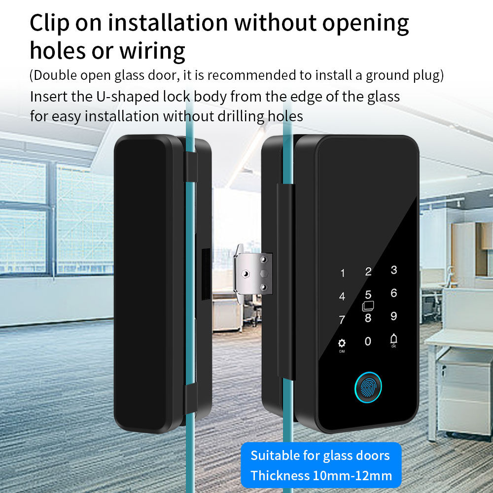 Cerradura de puerta de vidrio  - Smart Garden Door Lock reseña y precio