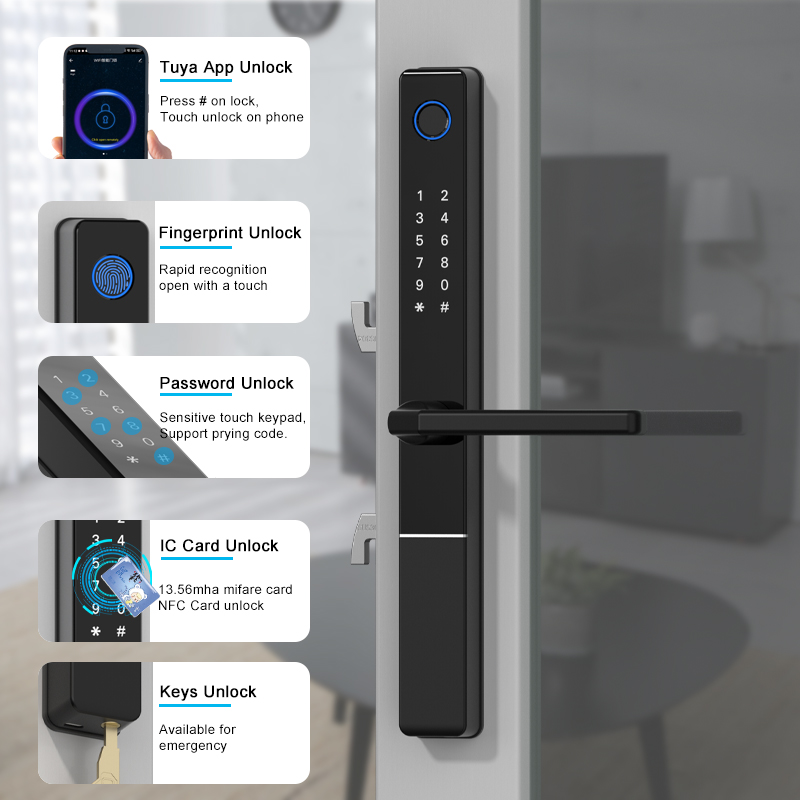 Euro 92/85/72mm Tuya wifi Smar - Smart Garden Door Lock reseña y precio