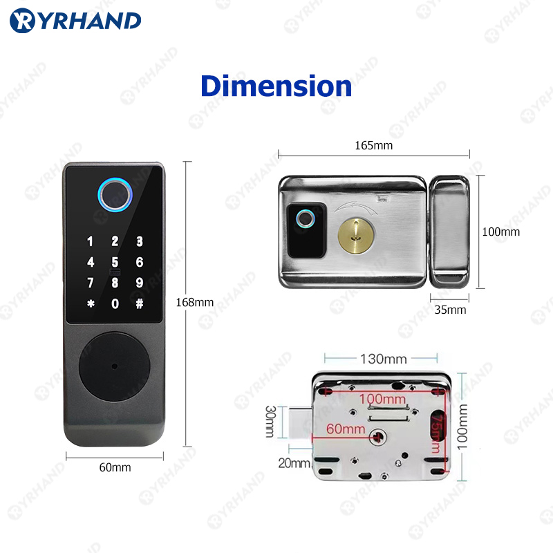 Tuya-cerradura inteligente con - Smart Garden Door Lock reseña y precio